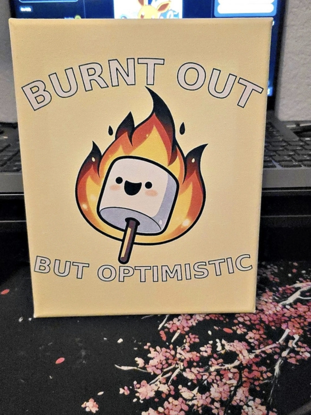 8x10 Burnt Out But Optimistic Framed Wall Art